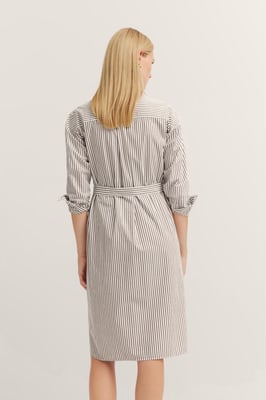 Bugatti Damen Hemdblusenkleid mit Bindegürtel