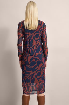 Bugatti Damen Kleid mit Rundhalsausschnitt
