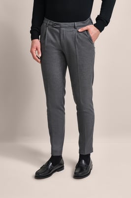 Bugatti Herren Bundfaltenhose mit Modern-Flanell-Soft-Touch