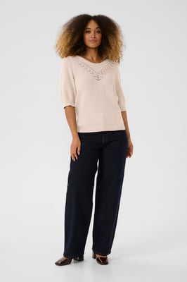 Strickpullover CRDela Regular fit beige