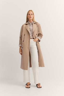 Bugatti Damen Trenchcoat wasserabweisend