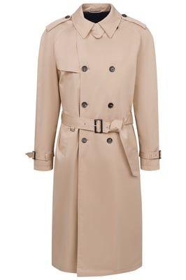 Bugatti Herren Trenchcoat mit Bindegurt & Hemdkragen