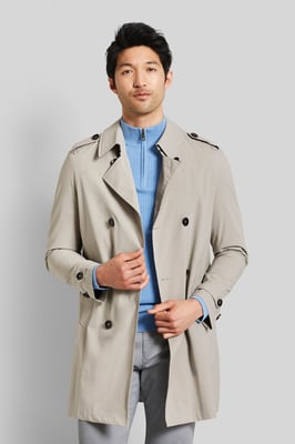 Bugatti Herren Trenchcoat mit Taillengürtel