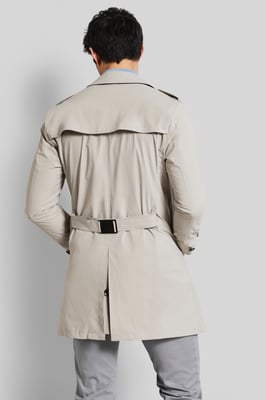 Bugatti Herren Trenchcoat mit Taillengürtel