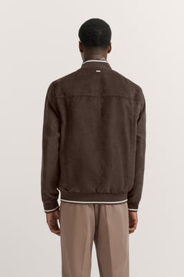 Bugatti Herren Blouson aus wasserabweisendem Velourleder