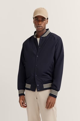 Bugatti Herren Blouson mit Collegekragen