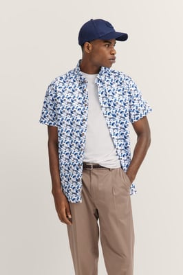 Bugatti Herren Hemd aus Satin-Twill