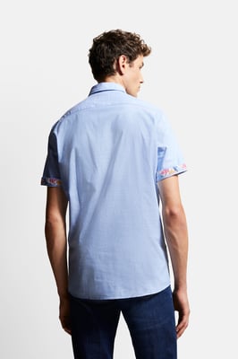 Bugatti Herren Kurzarmhemd mit Button-Down-Kragen