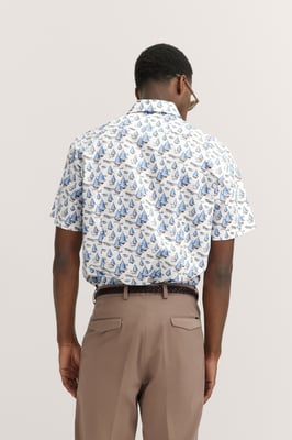 Bugatti Herren Hemd mit Button-Down-Kragen