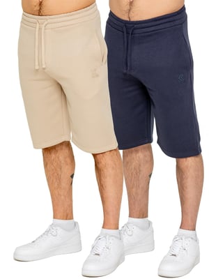 Kruze | Herren Fleece Shorts 2er Pack