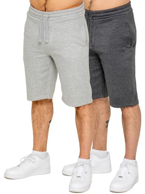 Kruze | Herren Fleece Shorts 2er Pack