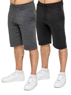 Kruze | Herren Fleece Shorts 2er Pack