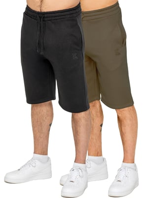 Kruze | Herren Fleece Shorts 2er Pack