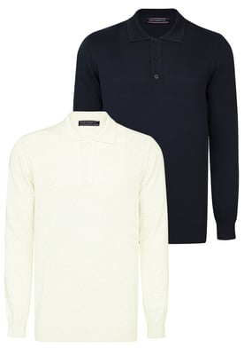 Pullover Pullover Mit Polo-Kragen 2Er-Pack