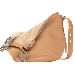 Burberry Small Knight Peach Hellbraune Leder-Umhängetasche