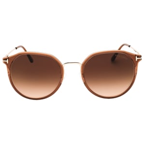 Tom Ford - Sonnenbrille Mit Glänzendem Hellbraunem Rahmen Und Braunen Verlaufsgläsern