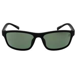 Timberland - Sonnenbrille Mit Mattschwarzem Rahmen Und Grünen Polarisierten Gläsern
