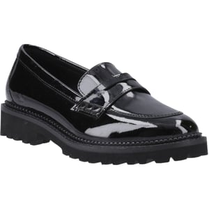 Hush Puppies Grazia Mädchenschwarze Slipper Aus Leder