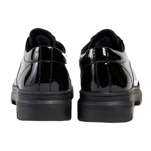 Pod Irene Kunstleder Mädchen Schwarze Lackleder Slipper