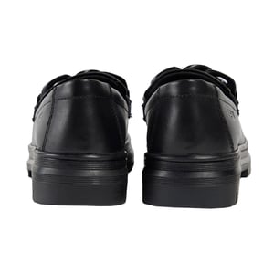 Pod Mina Mädchenschwarze Slipper Aus Leder