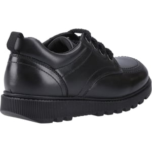 Hush Puppies Keeley Mädchenschuhe Aus Schwarzem Leder Mit Schnürung