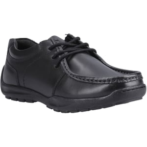 Hush Puppies Mackenzie Wallabee Die Schwarzen Schnürschuhe Für Jungen Aus Leder