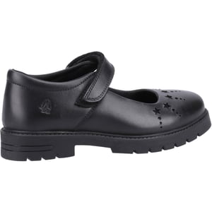 Hush Puppies Sabrina Senior Mädchenschuhe Aus Schwarzem Leder