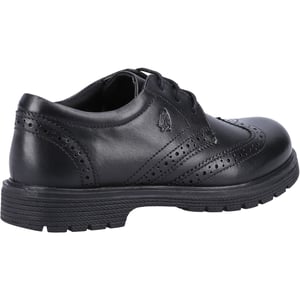 Hush Puppies SALLY SENIOR 2 Mädchen Brogues Aus Schwarzem Leder