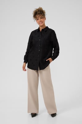 Langarm - Hemd CROlivia Loose fit black