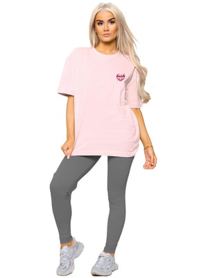 Enzo Milano | Womens Oversized T-Shirt & Leggings Set