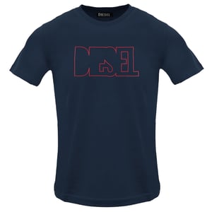 Diesel - Total Eclipse - T-shirt Mit Umrissenem Logo