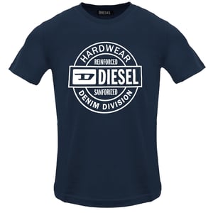 Diesel - T-shirt „total Eclipse" Mit Kreisförmigem Logo