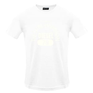 Diesel - Monotone - Weißes T-shirt „property Of Denim Division"