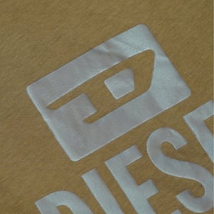 Diesel - T-shirt Mit Einfarbigem Logo Und Kaffeelikör
