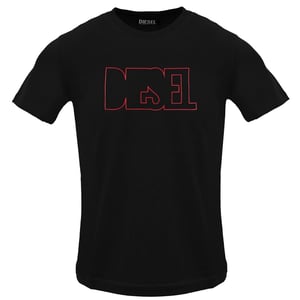 Diesel - T-shirt Mit Schwarzem Kaviar-logo