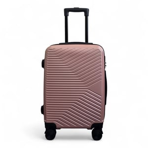 Hartschalen-Handgepäckkoffer in Roségold, 48 x 37 x 20 cm, geeignet für Easyjet, Ryanair