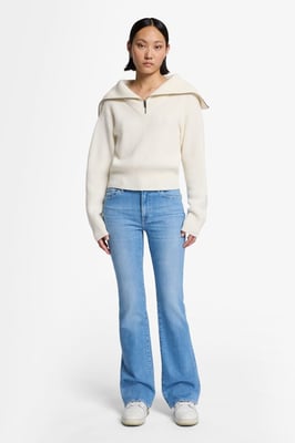 Damen Jeans Bootcut Bootcut Fit