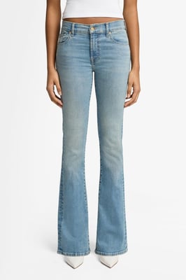 Damen Jeans Bootcut Bootcut Fit