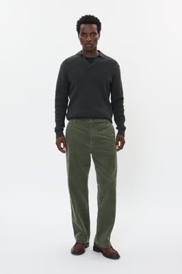 Casual Hose MAChino Casual Hose Lockere Passform green