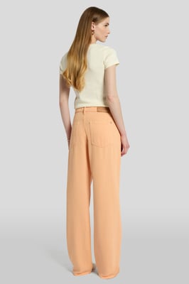Damen Pants Tess Trouser Colored Tencel Straight Fit