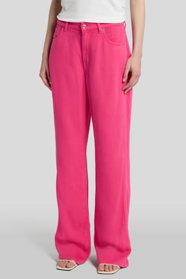 Damen Pants Tess Trouser Colored Tencel Straight Fit