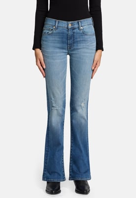 Damen Jeans Bootcut Bootcut Fit