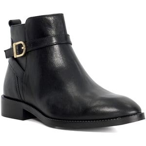 Dune Pemma Leder Damenstiefel Schwarz