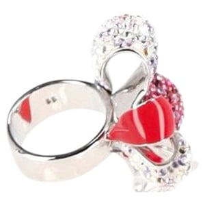 Swarovski Nirvana Schleifenring aus silbernem Metall