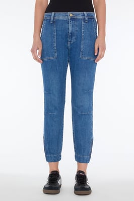Damen Jeans Darted Boyfriend Jogger Jogger