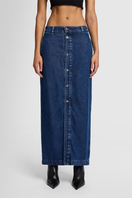 Damen Jeans Amie Skirt Maxiskirt
