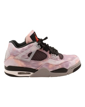 Nike Air Jordan 4 Retro Zen Master High Top Sneakers aus Amethyst-Canvas, Größe EU 45