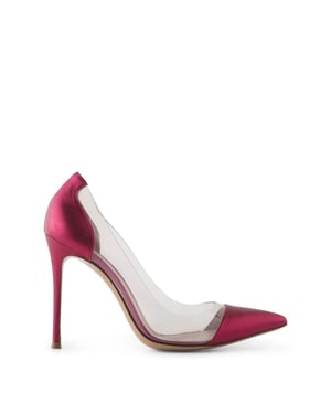 Gianvito Rossi Metallic Pink Leder- und PVC-Pumps