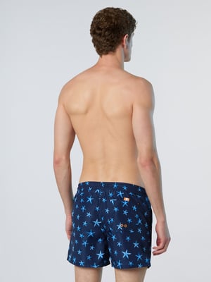 North Sails Badeshorts REPREVE® mit Ozean-Print