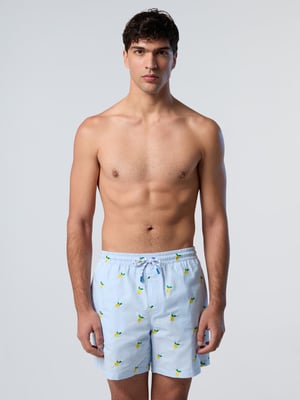 North Sails Badeshorts Gestreifter Seersucker